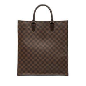 LOUIS VUITTON Authentic Brown Damier Leather Tote Bag